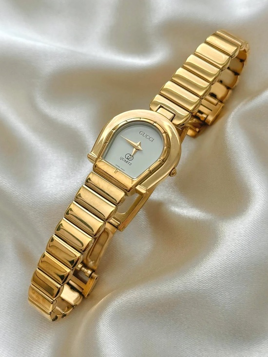 Gucci Accessories - AUTHENTIC RARE GUCCI HORSESHOE GOLD WATCH